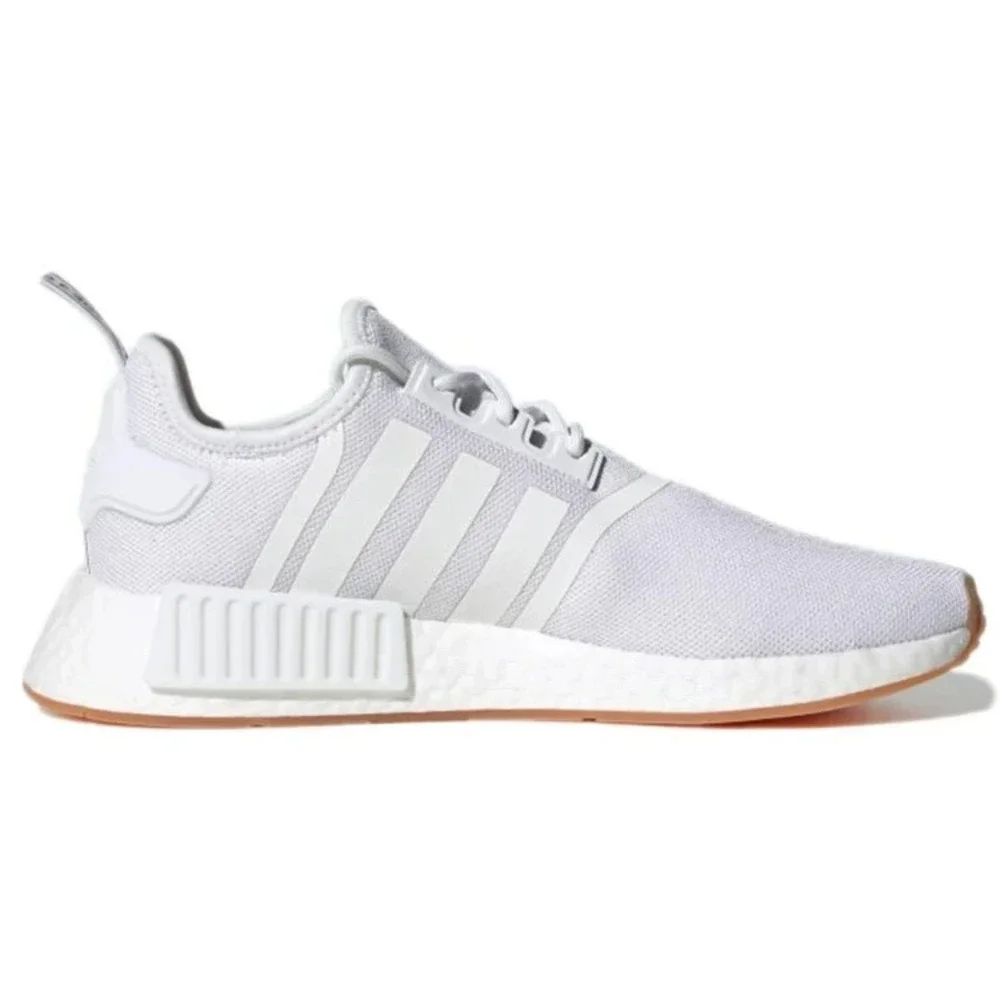 Kids Sz 5.5 - adidas NMD_R1 J Primeblue White Running Shoes Sneakers H02334 NEW